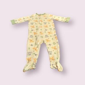 Disney Baby Lion King Simba Cutest Cub Soft Zip Front Footies Size 3 Months